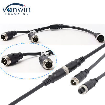 6 Pin Aviation Female To Dual 4P Male Adapter Kabel dla systemu bezpieczeństwa pojazdu