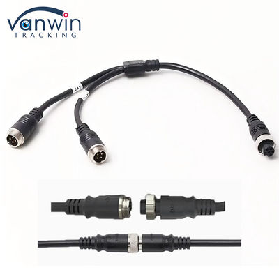 6 Pin Aviation Female To Dual 4P Male Adapter Kabel dla systemu bezpieczeństwa pojazdu