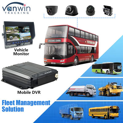 4CH 1080P Dual SD Card Mobilny DVR Wsparcie czujnik oleju 4G Monitoring wideo w czasie rzeczywistym GPS Tracker