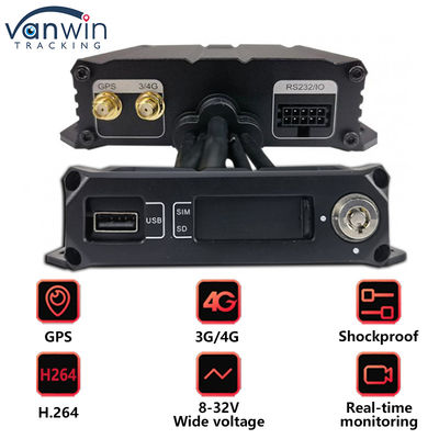 4CH Dual SD Card Mobile DVR Mini Size Car Black Box w pojeździe CCTV 4G GPS MDVR