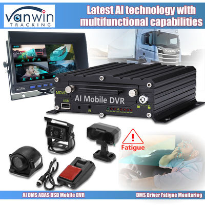 8CH 1080p 4G AI Mobilny DVR Z ADAS DMS BSD System Kamera GPS Mobilny DVR Do Ciężarówki