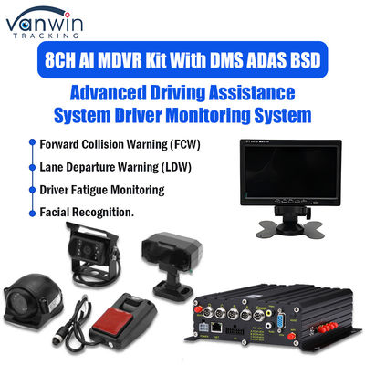 8CH 1080p 4G AI Mobilny DVR Z ADAS DMS BSD System Kamera GPS Mobilny DVR Do Ciężarówki