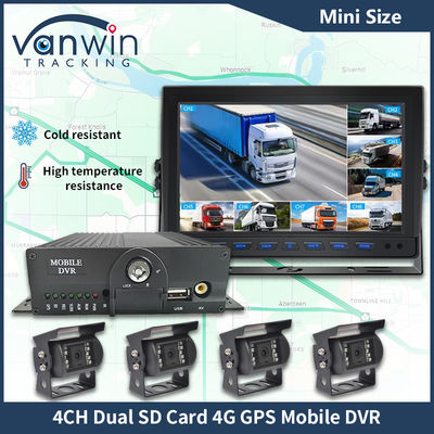 H.265 4CH Full HD Mobile DVR Live Stream Blackbox Recorder 4G Wi-Fi GPS CCTV pojazdu
