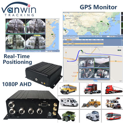 H.265 4CH Full HD Mobile DVR Live Stream Blackbox Recorder 4G Wi-Fi GPS CCTV pojazdu