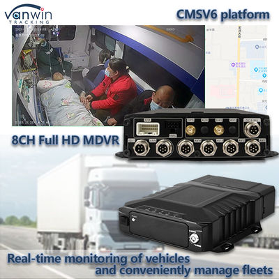 8CH wideo monitorowanie HDD mobilny DVR z 4G GPS WIFI MDVR do monitorowania w czasie rzeczywistym