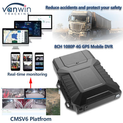 8CH wideo monitorowanie HDD mobilny DVR z 4G GPS WIFI MDVR do monitorowania w czasie rzeczywistym