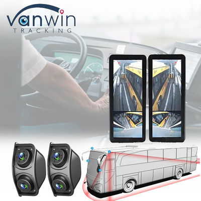 HD IR Night Vision Waterproof 1080P Dual Lens Side View Blind Area Rearview Mirror Rear View Backup Camera dla autobusu
