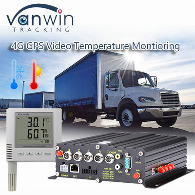 Bezprzewodowy rejestrator 4CH 4G GPS Monitoring temperatury dla pojazdów chłodniczych