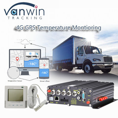 Bezprzewodowy rejestrator 4CH 4G GPS Monitoring temperatury dla pojazdów chłodniczych
