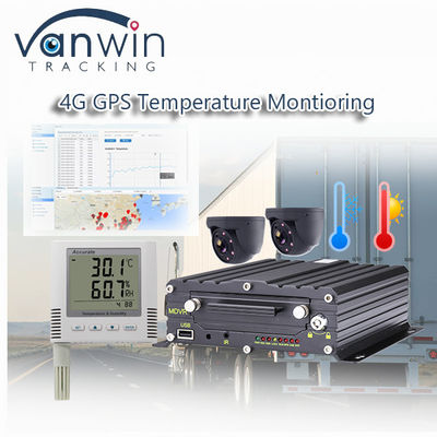 Bezprzewodowy rejestrator 4CH 4G GPS Monitoring temperatury dla pojazdów chłodniczych