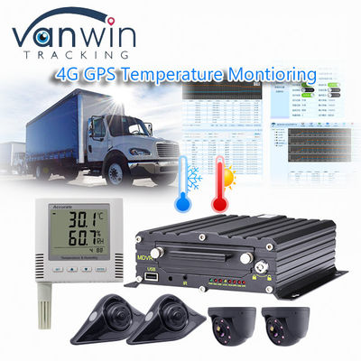 Bezprzewodowy rejestrator 4CH 4G GPS Monitoring temperatury dla pojazdów chłodniczych