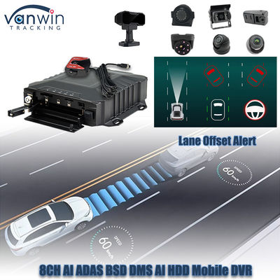 8CH 1080P Ai HDD Mobilny DVR Monitoring i śledzenie w czasie rzeczywistym 4G Ai Adas DMS MDVR System CCTV