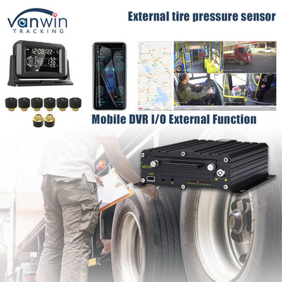 Wsparcie 4G GPS Mobilny DVR 4 / 8 / 10 Ciśnienie opon w czasie rzeczywistym Monitoring Inteligentny system