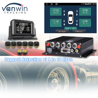 4CH GPS 4G Monitoring w czasie rzeczywistym Mobilny DVR Zewnętrzny system monitorowania ciśnienia w oponach