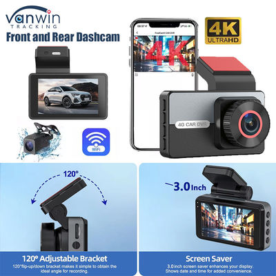 2K 1080P Dual Dash Cam WiFi APP Control Night Vision Parking Monitor G-Sensor dla samochodu