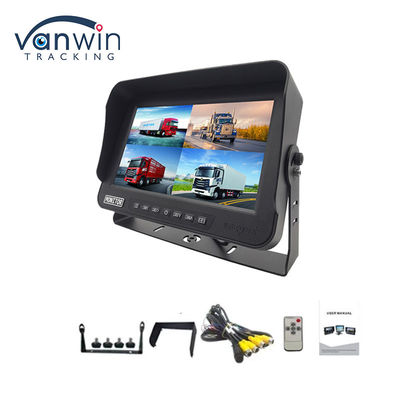 10.1 cali AHD 1080P MDVR Monitor 4-kanałowy Full HD wodoodporny Monitor rozdzielony dla pojazdów