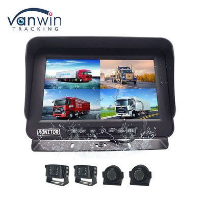 10.1 cali AHD 1080P MDVR Monitor 4-kanałowy Full HD wodoodporny Monitor rozdzielony dla pojazdów
