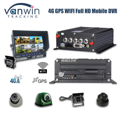 4CH 1080P HDD Mobilny DVR 4G GPS Real Time Monitoring And Tracking Urządzenie do przechowywania danych