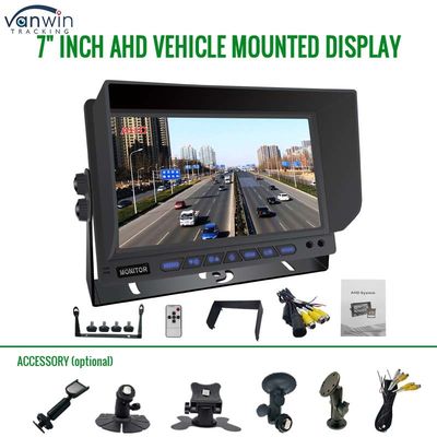 Monitor AHD 4 kanał 7 cali Full HD1080P MDVR Split Display Monitor samochodowy dla pojazdu