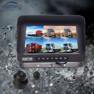 AHD 1080P MDVR Monitor 10,1 cali 6 kanałów wodoodporny podzielony wyświetlacz Monitor SD Karta dla pojazdów