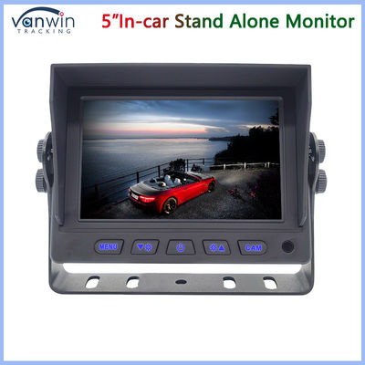 Mini 5-calowy monitor TFT samochodowy 2 sposoby AHD 1080P 720P CVBS mieszane wejścia wideo z uchwytem w kształcie U