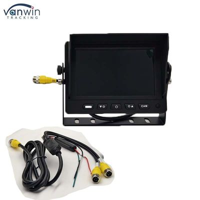 5-calowy ekran LCD TFT Monitor samochodowy Metalowy łącznik + 4PIN CCD Kolorowa kamera z tyłu 12-24v