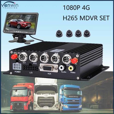 HD 1080P AI BSD ADAS DMS Kit Autobusy Ciężarówki 4G WiFi 4 Channel SD Mobilne systemy DVR Pojazd CAR Czarna skrzynka
