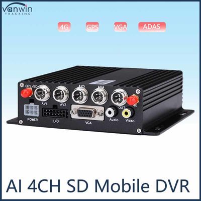 HD 1080P AI BSD ADAS DMS Kit Autobusy Ciężarówki 4G WiFi 4 Channel SD Mobilne systemy DVR Pojazd CAR Czarna skrzynka