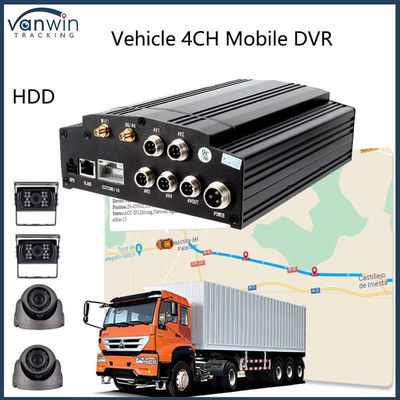 4 kanałowy mobilny DVR 4G GPS WIFI HDD 1080P AHD Card DVR dla ciężarówek autobusowych