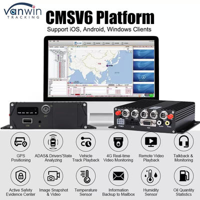 5G GPS Vehicle Tracker 4 Channel SD Card MDVR dla taksówkarzy Autobusy Van Support Usługa OEM