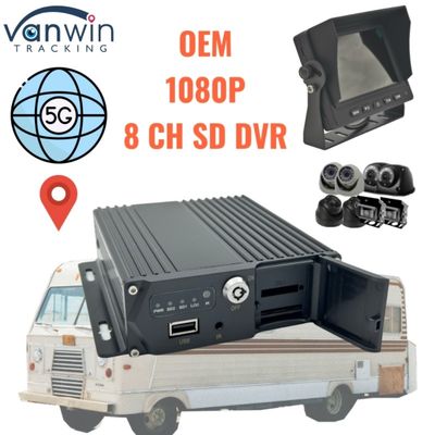 8 kanałowa karta SD MDVR 5G GPS Tracker pojazdu 1080P rejestrator wideo dla ciężarówek Autobusy wsparcie furgonetki OEM Service