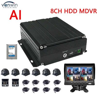 8CH AI ADAS DMS Mobilny DVR 4G GPS1080P HD Wsparcie OEM HDD SSD MDVR Samochód ciężarowy Autobus Rejestrator wideo