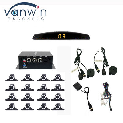 Wyświetlacz LCD 12 czujników Asystent Radar Monitor Parking System dla ciężkich ciężarówek 5M