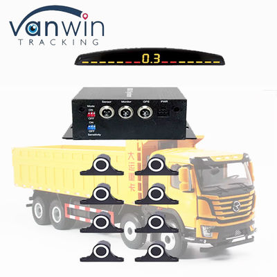 Wyświetlacz LCD 12 czujników Asystent Radar Monitor Parking System dla ciężkich ciężarówek 5M