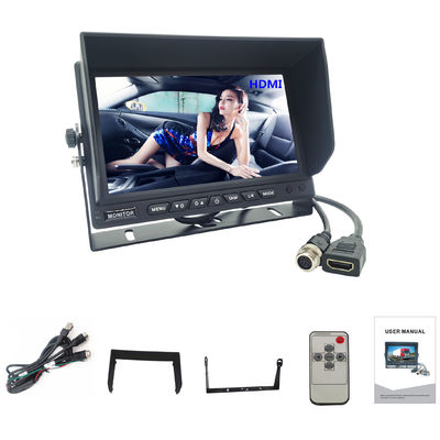 7 cali wysokiej rozdzielczości 1024x600 rozdzielczości Monitor telewizyjny samochodowy z podłączeniem HDMI do MDVR