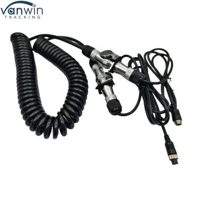 4pin wodoodporny kabel przyczepy 12V Elektroniczna kamera drutowa dla podwójnej ciężarówki, autobusu, ciągnika, kamery tylnego widoku