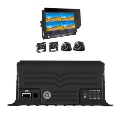 4 kanały AI MDVR z GPS Vehicle Tracker Blind Spot Detection Vehicle Mounted Hard Disk Recorder