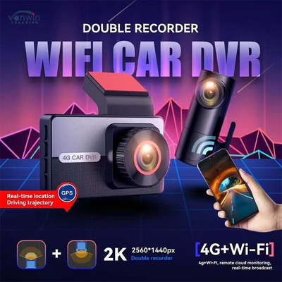 Zaawansowana 2K 4G karta SIM Dual Lens GPS Dash Camera Night Vision WDR Loop Recording Funkcje Kompatybilne Smart VW Samochody Android IPS
