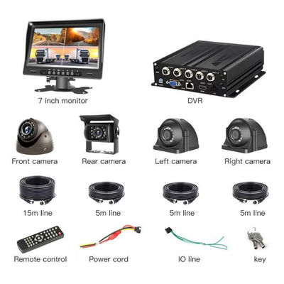 1080P 4-kanałowy mobilny rejestrator DVR z kartą SIM 4G, WiFi, GPS, systemem kamer CCTV dla pojazdów i ciężarówek