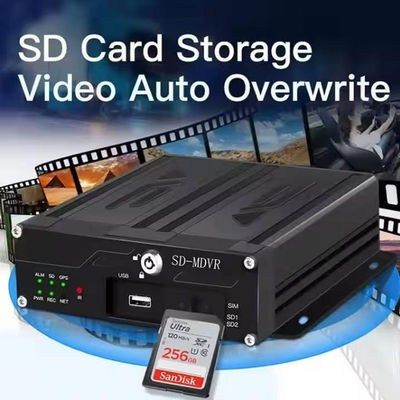 1080P 4-kanałowy mobilny rejestrator DVR z kartą SIM 4G, WiFi, GPS, systemem kamer CCTV dla pojazdów i ciężarówek