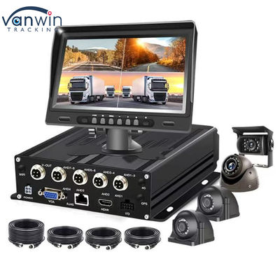 1080P 4-kanałowy mobilny rejestrator DVR z kartą SIM 4G, WiFi, GPS, systemem kamer CCTV dla pojazdów i ciężarówek