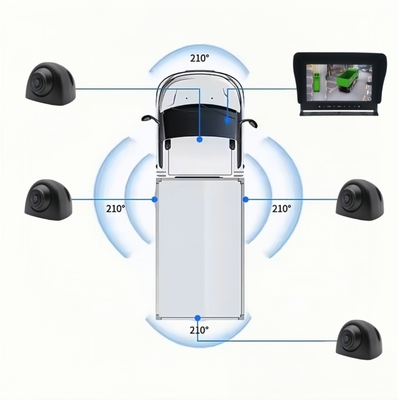 360-stopniowy widok wokół 3D ciężarówki system kamer AI wykrywanie ślepych punktów dla ciężarówki autobusu RV Auto pomoc w odwróceniu