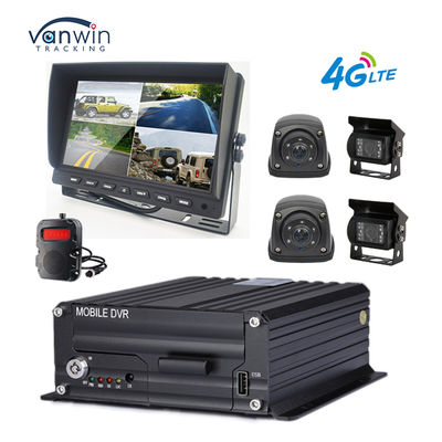 1080P 4CH MDVR Kamera wodoodporna 7 cali Monitor Rejestrator 4G GPS Odwrotna kamera zapasowa Pojazd Autobus Pojazd Samochód Pomoc w odwróceniu