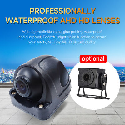 System AI MDVR z widokiem dookólnym z czterema kamerami typu rybie oko, noktowizją i nagrywaniem z dużą liczbą klatek na sekundę dla pojazdów ciężkich