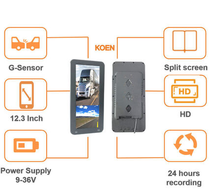 Profesjonalne lustro wsteczne samochodu Smart HD pierwszej generacji z funkcją widzenia nocnego