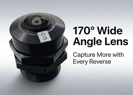 Mini kamera samochodowa obiektyw panoramiczny 2MP szerokokątny obiektyw 180 stopni