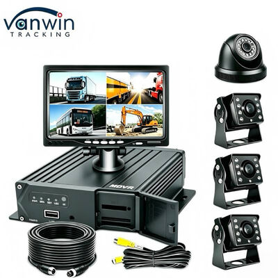 Dostosowywalny 4-kanałowy 1080P mobilny rejestrator DVR. 3G 4G GPS WiFi System monitorowania floty autobusów i ciężarówek