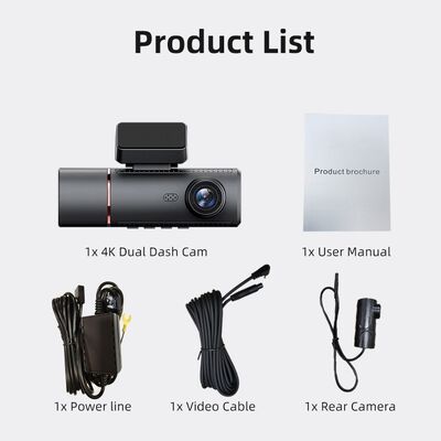 4K Advanced Assisted Driving Dashcam GPS ADAS DMS Z WIFI Wsparciem Do Monitorowania Parkowania