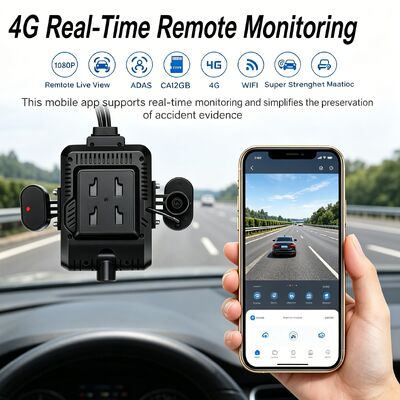 24V 4CH AI Dash Cam Kit Kamera bezpieczeństwa pojazdu DVR z DMS ADAS BSD Kamera boczna dla ciężarówek / autobusów