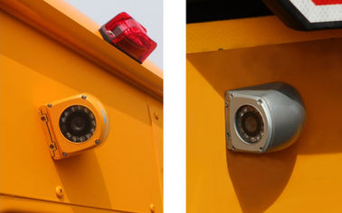 Yellow Metal Wodoodporna kamera CCTV CCD 700TVL Widok z boku na autobus / ciężarówkę